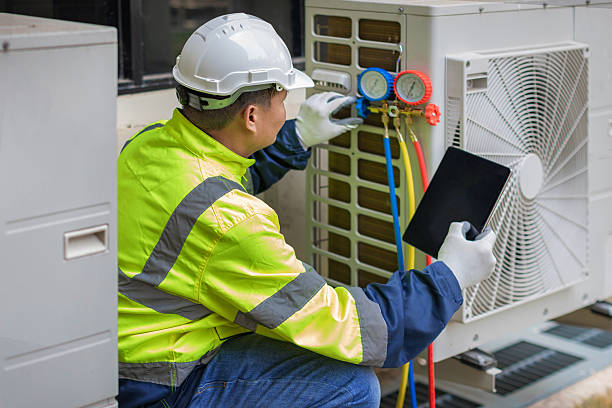 Professional Hvac Maintenance technician working in Hamburg, NY